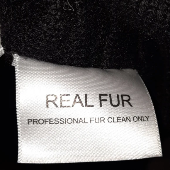 CARMEN MARC VALVO Cashmere Coat Fox & Beaver Fur Mob Wife Aesthetic Black S M - Picture 9 of 13